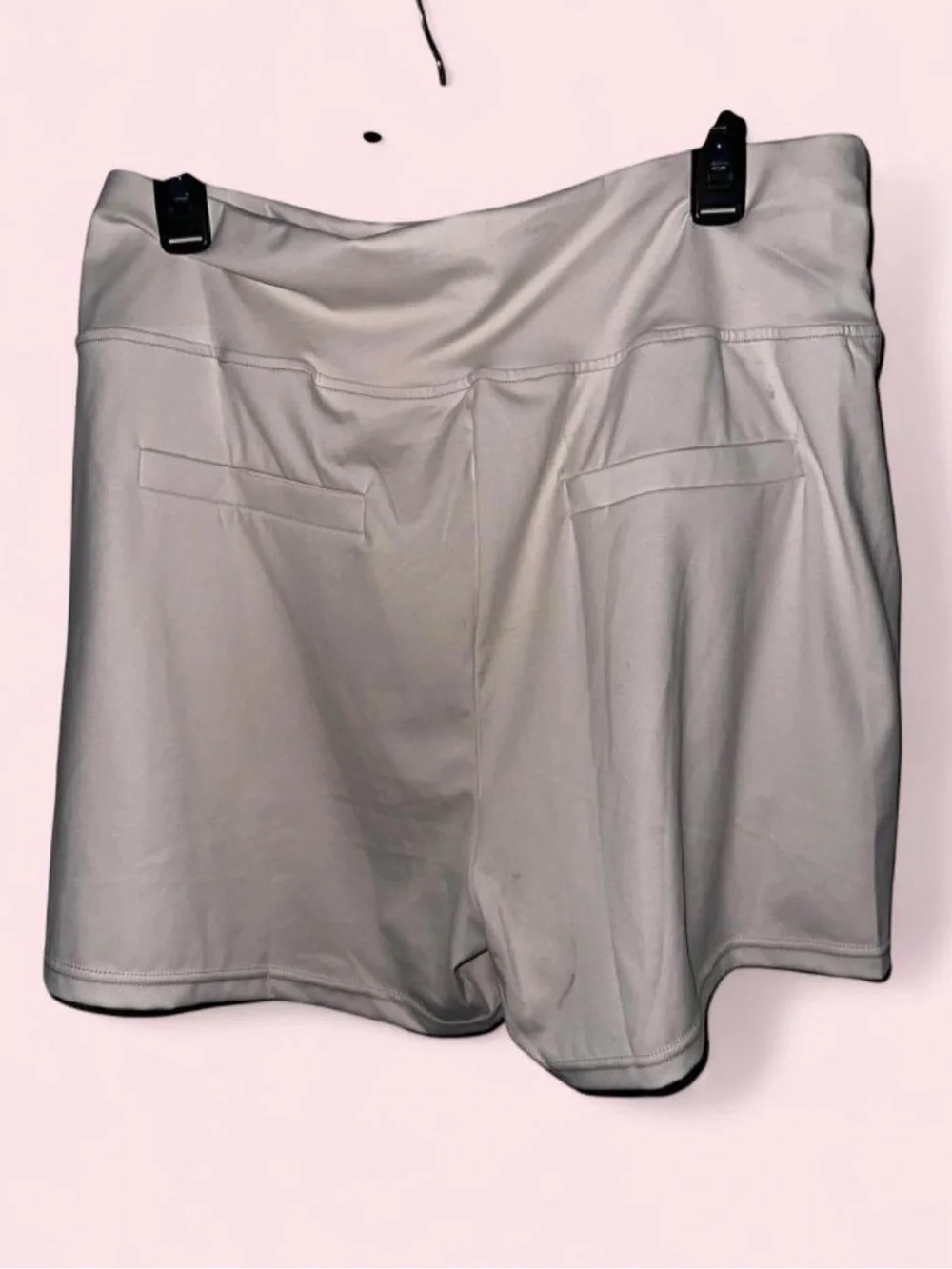 Source Unknown Light Gray Athletic Pull-On Shorts